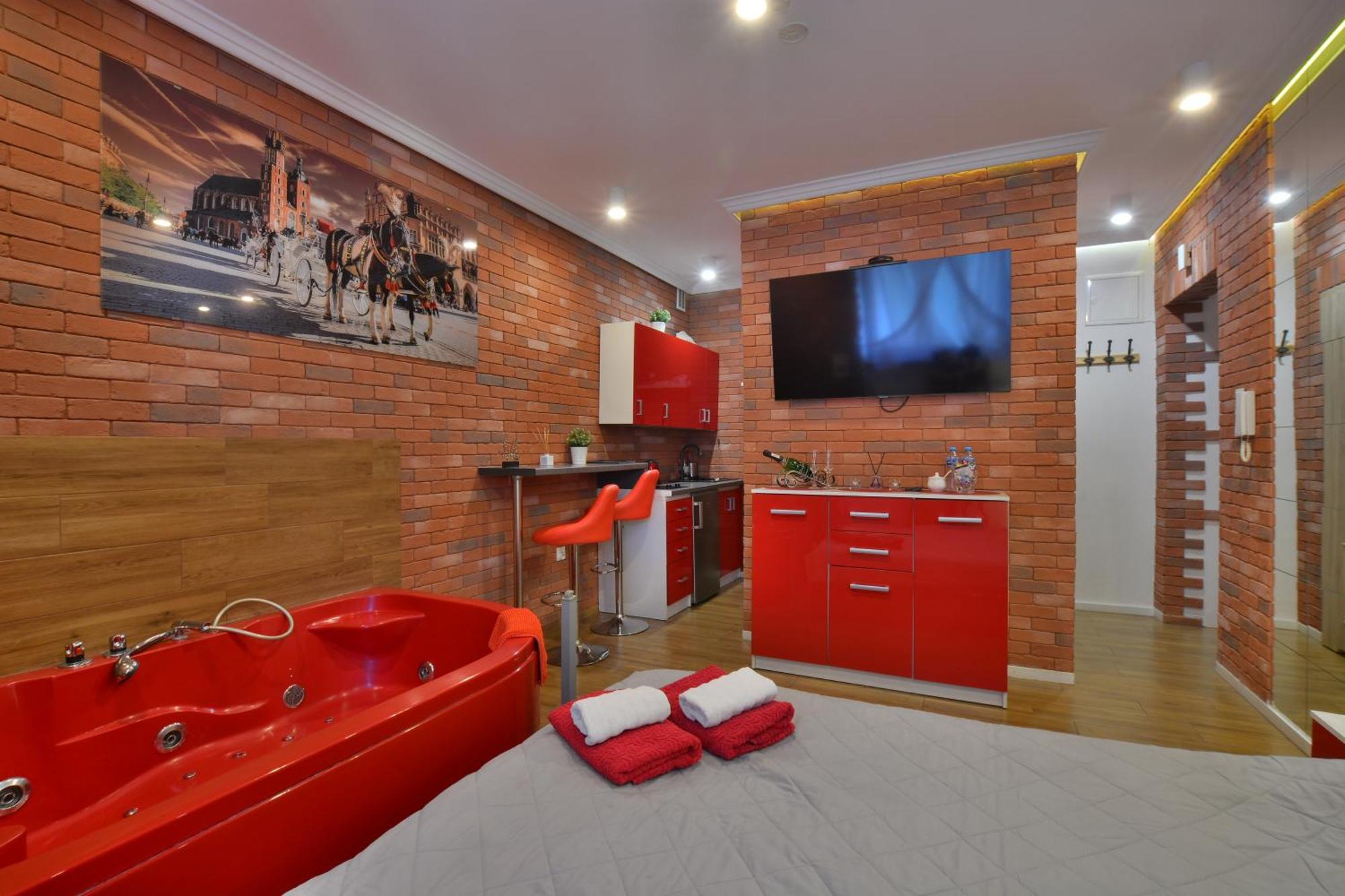 Jacuzzi Apartment Red Krakkó Kültér fotó